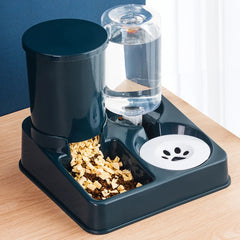 Gravity-Fed Pet Feeder & Water Dispenser