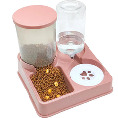 Gravity-Fed Pet Feeder & Water Dispenser