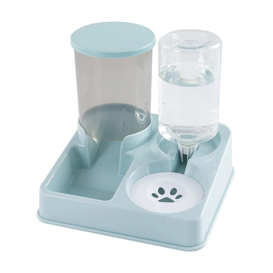 Gravity-Fed Pet Feeder & Water Dispenser