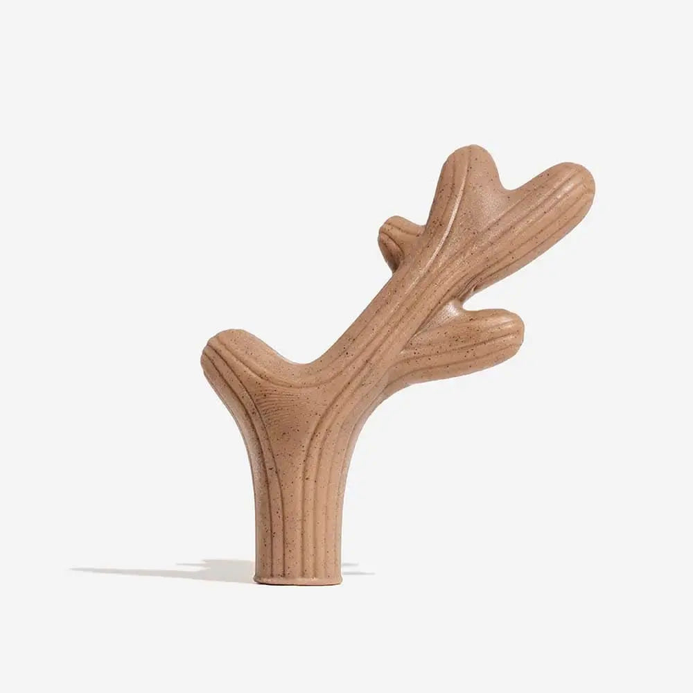 Teething Bones Dog Chew Toy - Bacon-Flavored Tektoty