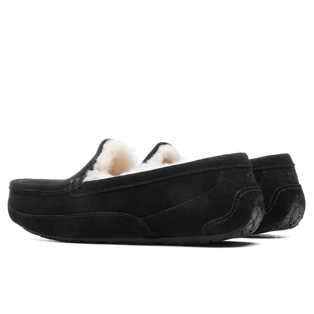 Kids Ascot Slipper - Black Suede Tektoty