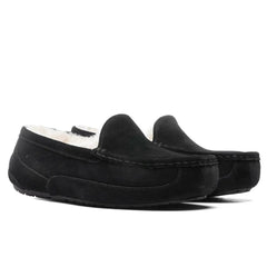 Kids Ascot Slipper - Black Suede Tektoty
