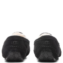 Kids Ascot Slipper - Black Suede Tektoty