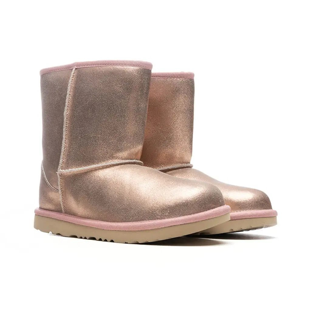 Kids Classic II Boot Metallic Glitter - Rose Gold Tektoty