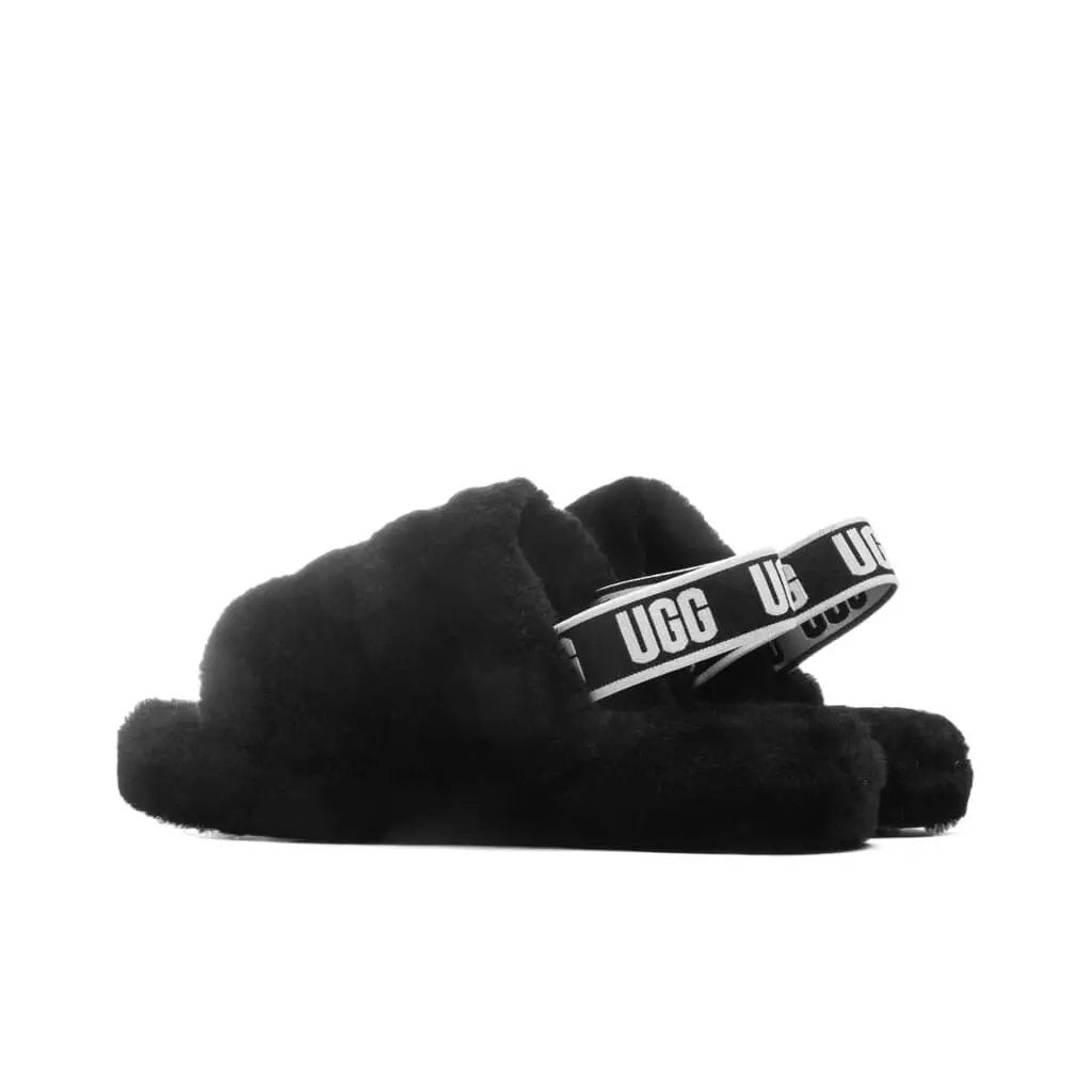 Kids Fluff Yeah Slide - Black Tektoty