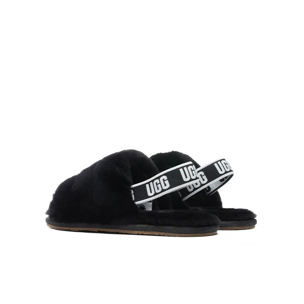 Toddlers Fluff Yeah Slide - Black Tektoty