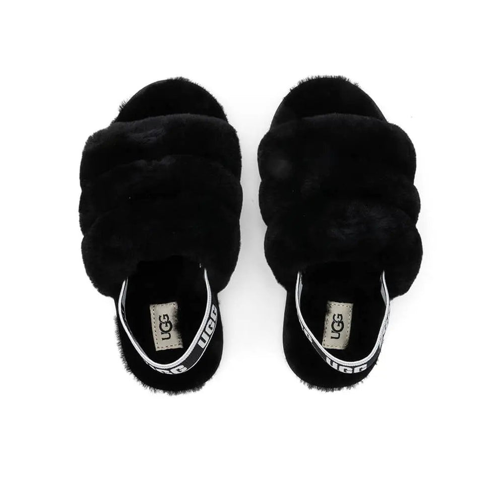 Toddlers Fluff Yeah Slide - Black Tektoty