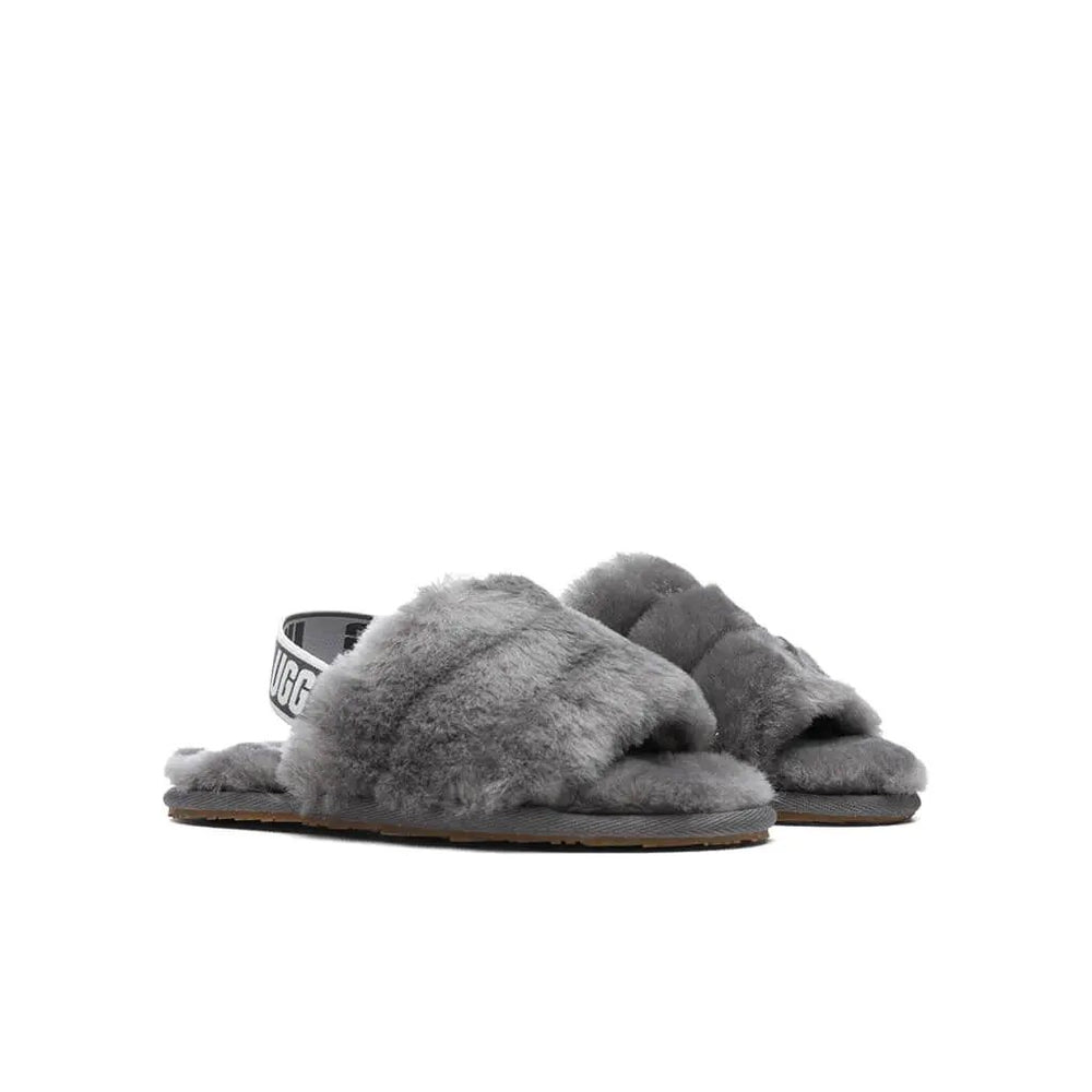 Toddlers Fluff Yeah Slide - Charcoal Tektoty