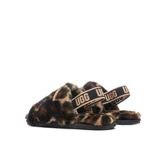 Toddlers Fluff Yeah Slide Panther Print - Butterscotch Tektoty