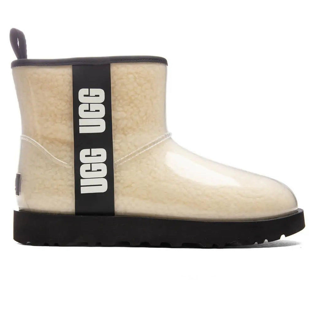 Women's Classic Clear Mini Boot - Natural/Black Tektoty