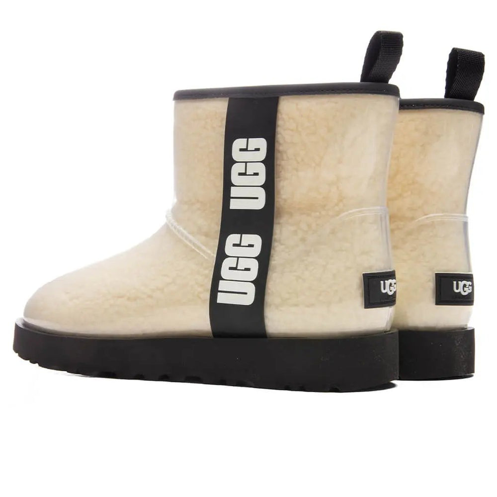 Women's Classic Clear Mini Boot - Natural/Black Tektoty