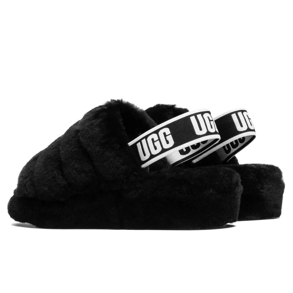 Women's Fluff Yeah Slide - Black Tektoty