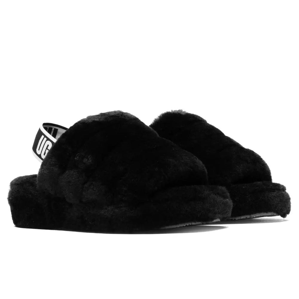 Women's Fluff Yeah Slide - Black Tektoty