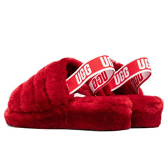 Women's Fluff Yeah Slide - Ribbon Red Tektoty