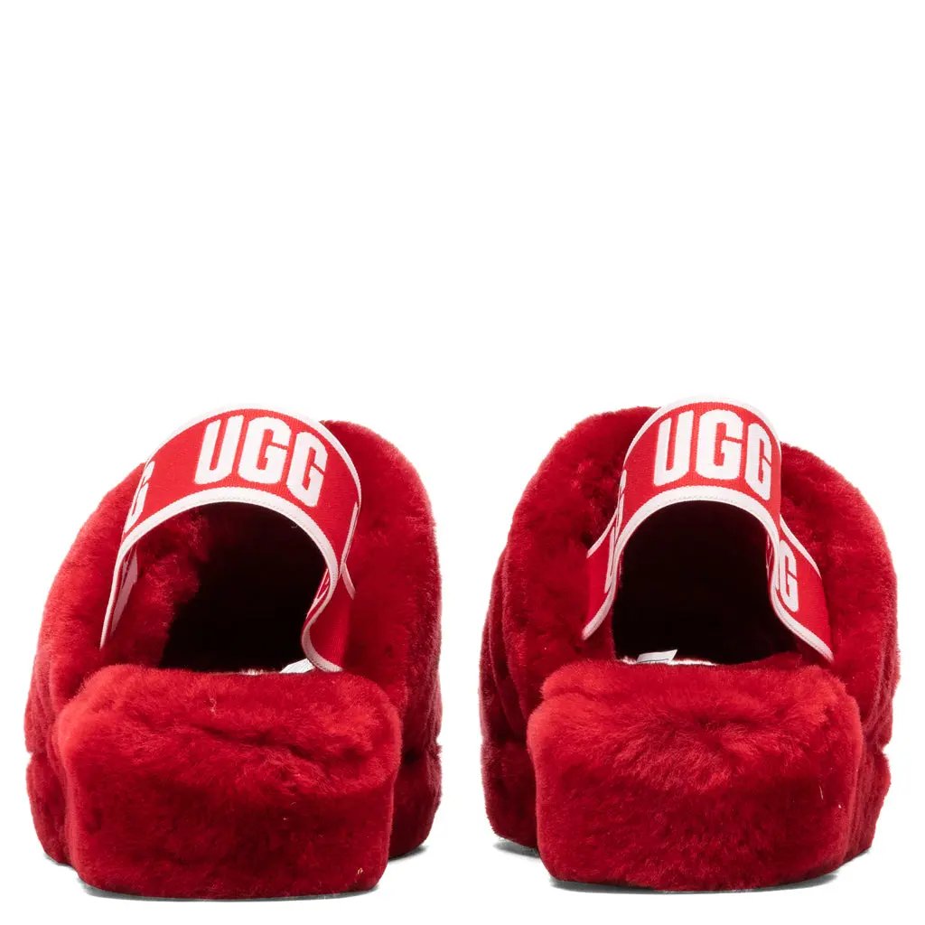 Women's Fluff Yeah Slide - Ribbon Red Tektoty