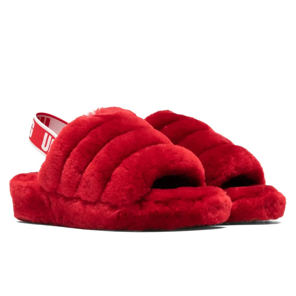 Women's Fluff Yeah Slide - Ribbon Red Tektoty