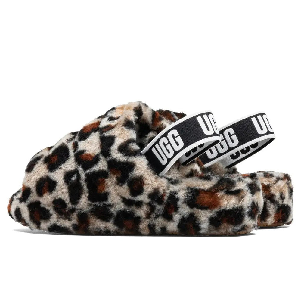 Women's Fluff Yeah Slide Leopard - Amphora Tektoty