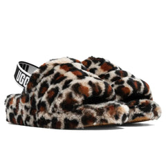 Women's Fluff Yeah Slide Leopard - Amphora Tektoty