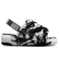 Women's Fluff Yeah Slide Marble - Black Tektoty