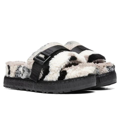 Women's Fluffita Cali Collage Slide - Black/Grey Tektoty