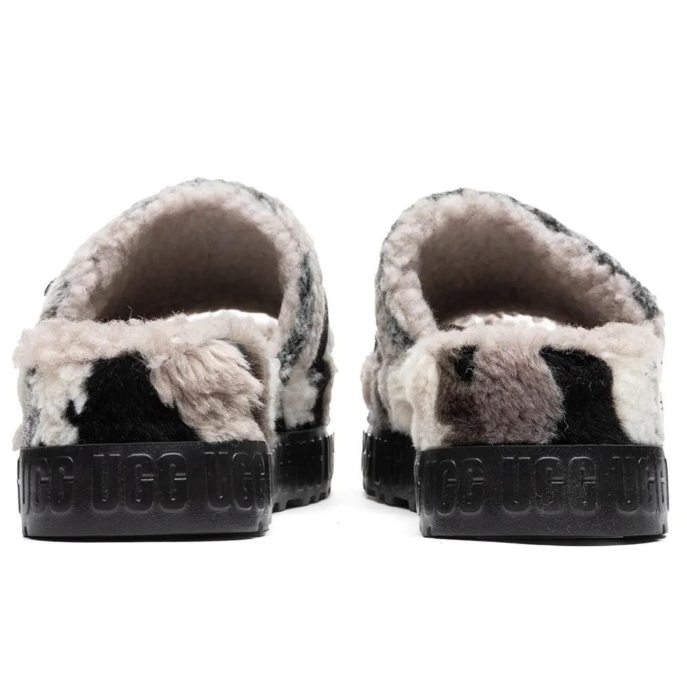 Women's Fluffita Cali Collage Slide - Black/Grey Tektoty