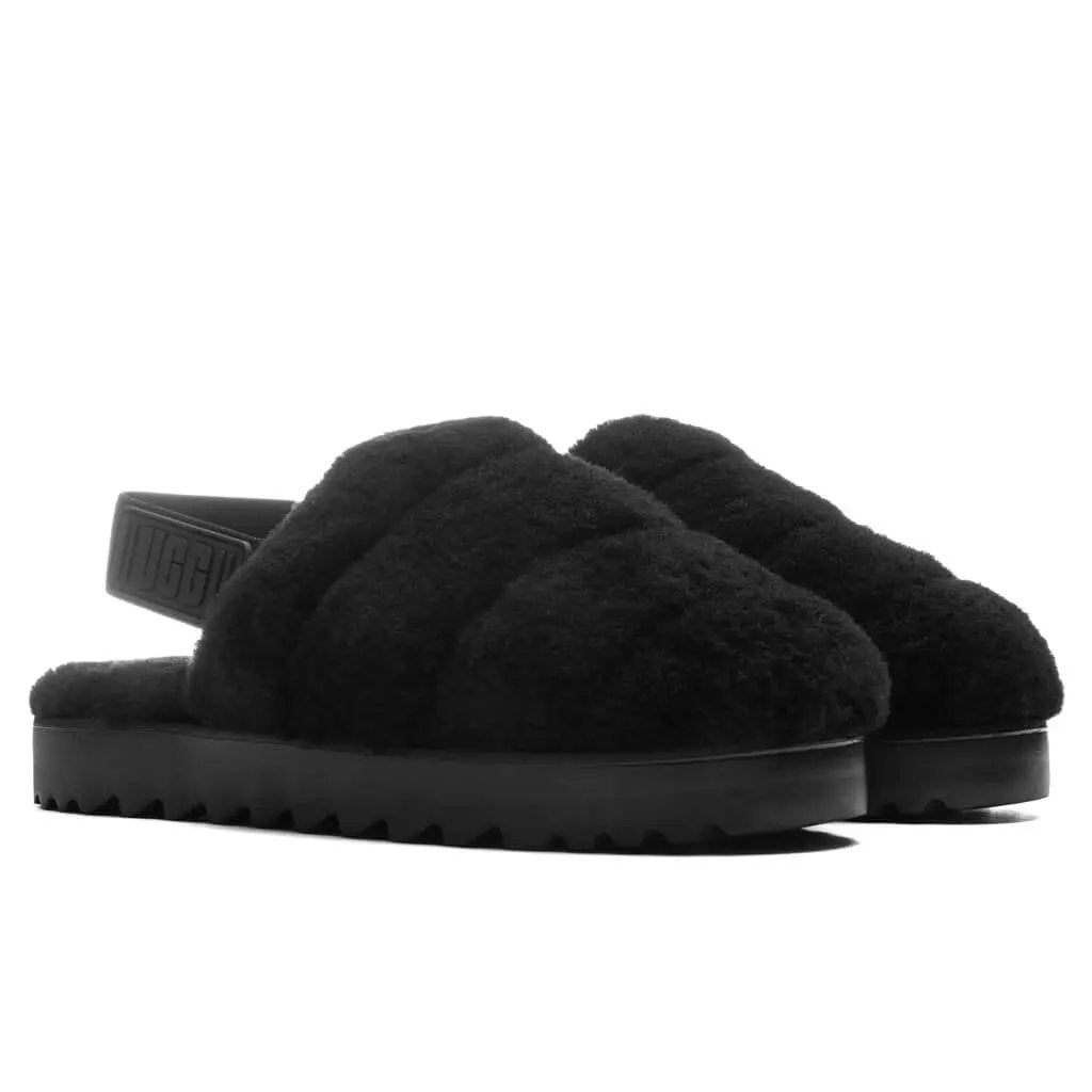 Women's Super Fluff Slipper - Black Tektoty