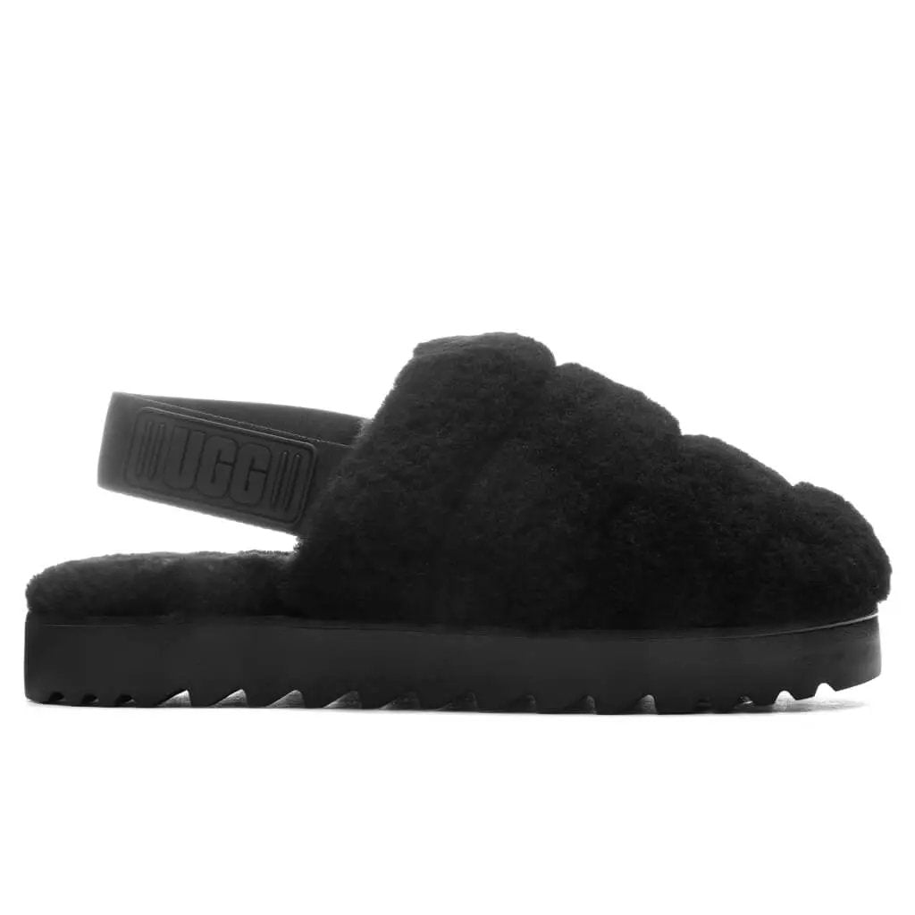 Women's Super Fluff Slipper - Black Tektoty