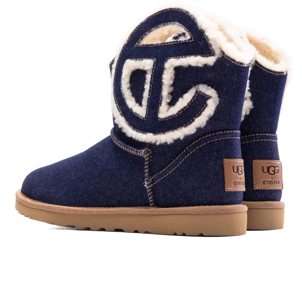 UGG x Telfar Logo Mini Boot - Indigo Denim Tektoty