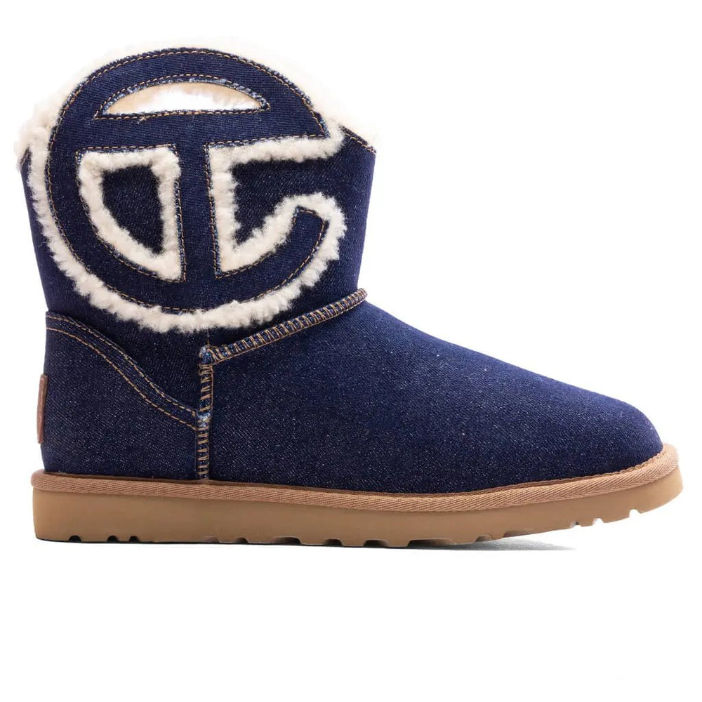 UGG x Telfar Logo Mini Boot - Indigo Denim Tektoty