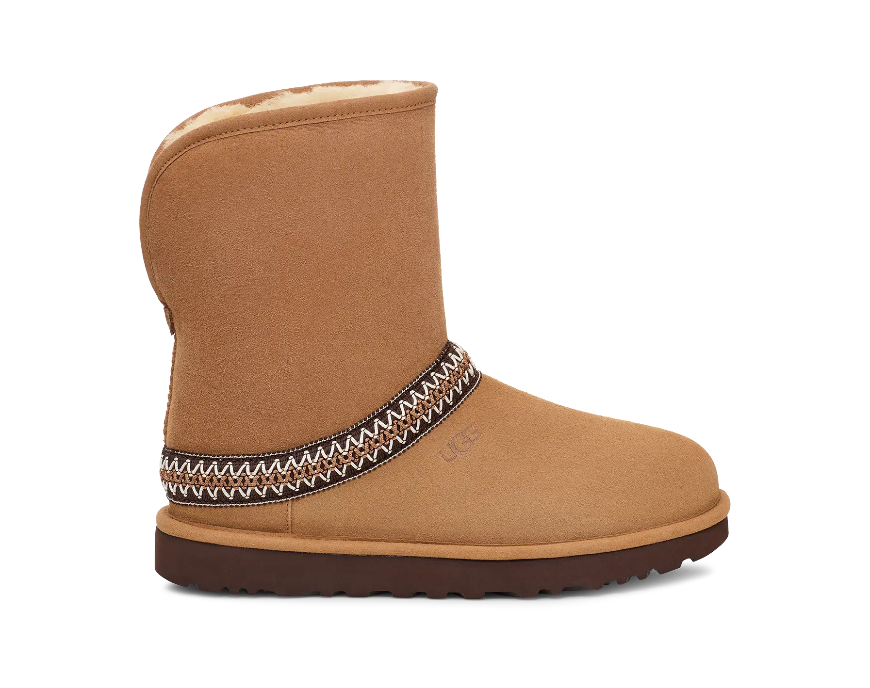Ugg Classic Short Crescent Chestnut Women's Tektoty