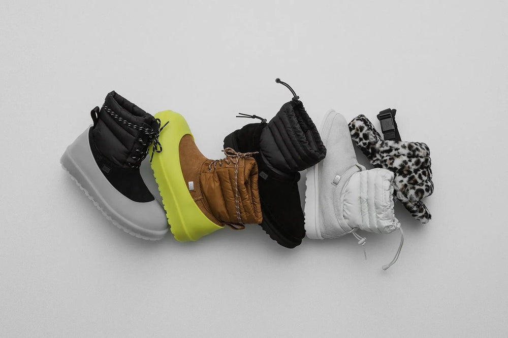 UGG x Stampd Fluff Slide - Black Tektoty