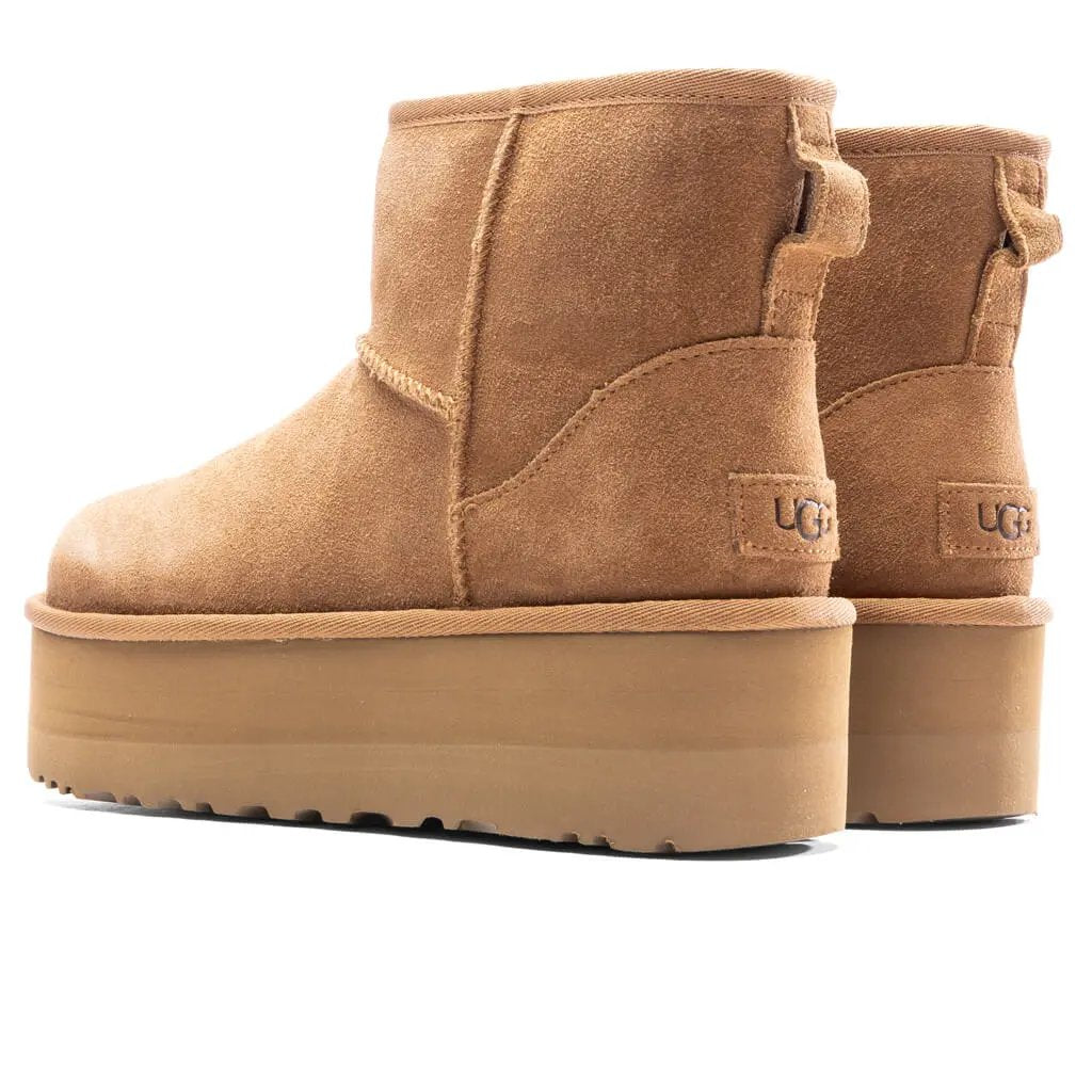 Women's Classic Mini Platform Boot - Chestnut Tektoty