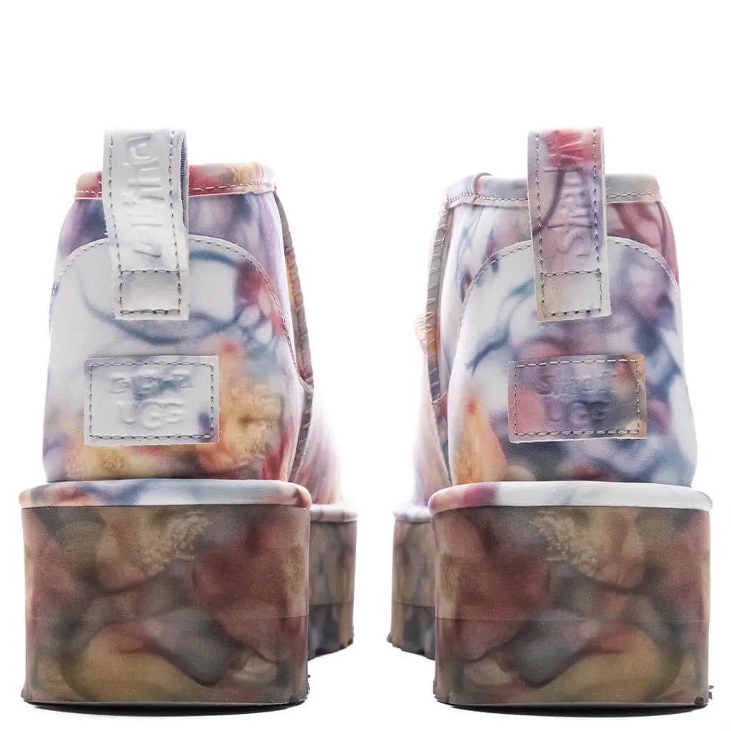 UGG x Collina Strada Classic Ultra Mini Platform - Light Blue Floral Tektoty