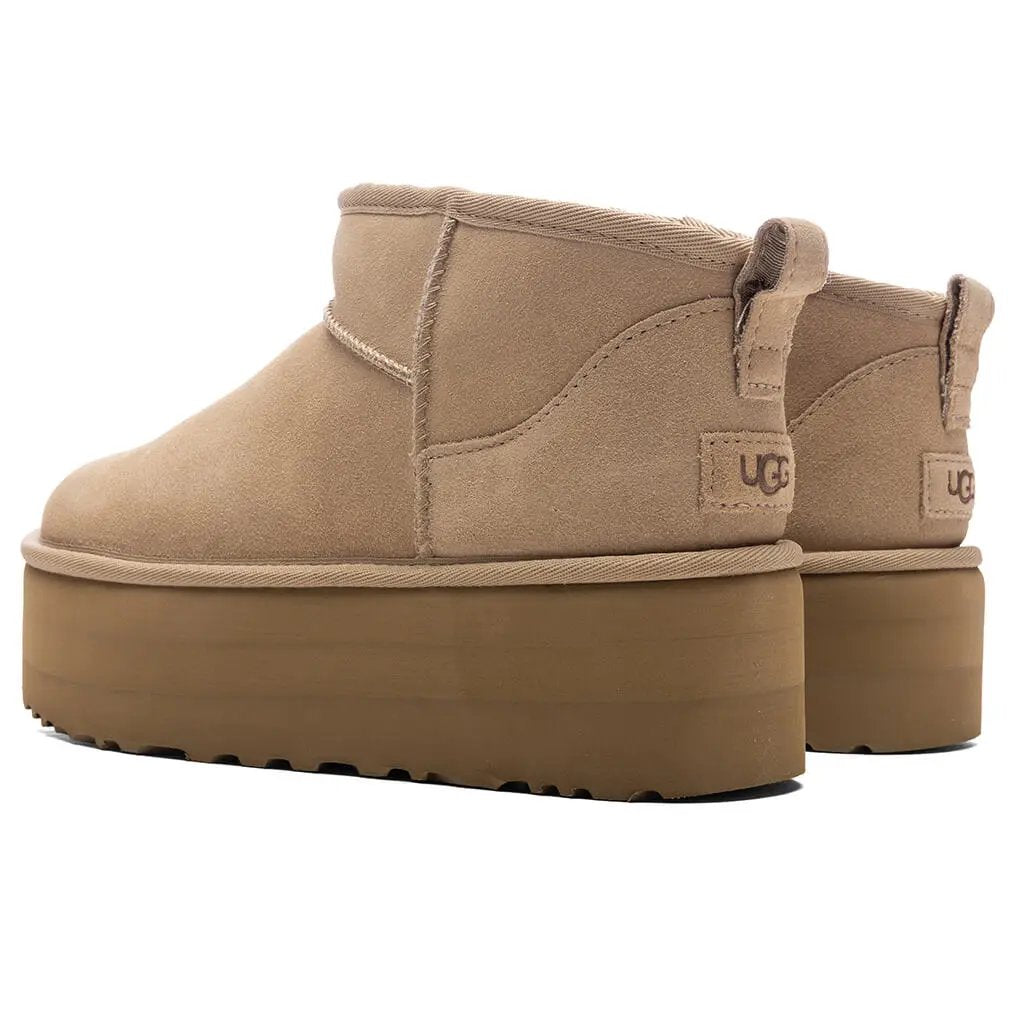 Women's Classic Ultra Mini Platform - Sand Tektoty