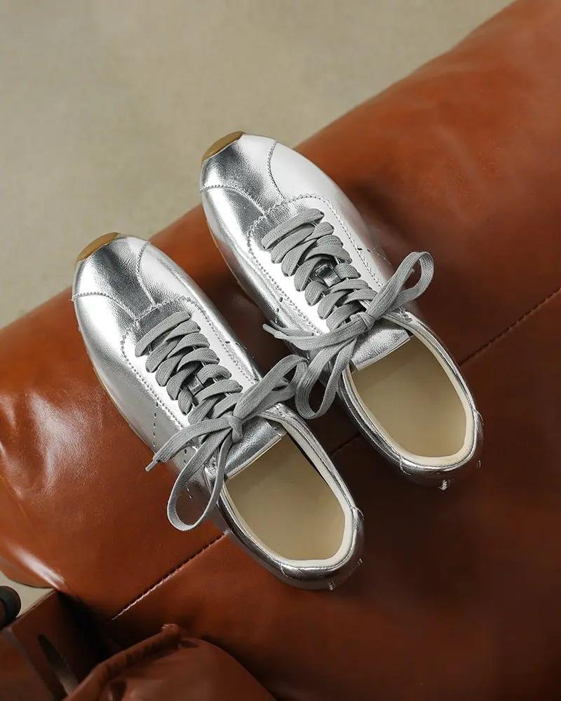 Contrast Nappa Leather Lightweight Sole Sneaker Tektoty