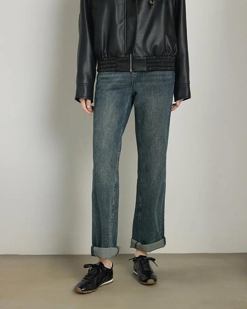 Contrast Nappa Leather Lightweight Sole Sneaker Tektoty