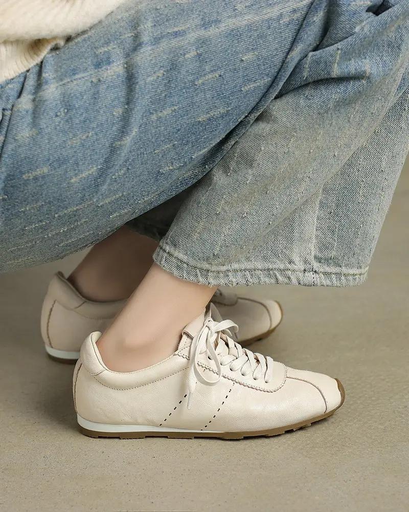 Contrast Nappa Leather Lightweight Sole Sneaker Tektoty