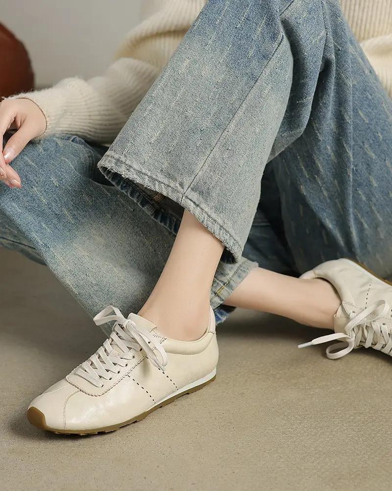 Contrast Nappa Leather Lightweight Sole Sneaker Tektoty