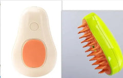 Steamy Cat Brush Cat Dog Grooming Comb Electric Self Cleaning Steam Cat Brush For Massage Avocado Shape Pet Spray Cat Grooming Tektoty