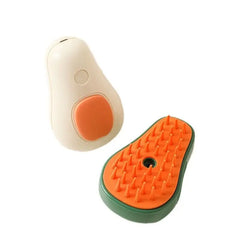 Steamy Cat Brush Cat Dog Grooming Comb Electric Self Cleaning Steam Cat Brush For Massage Avocado Shape Pet Spray Cat Grooming Tektoty