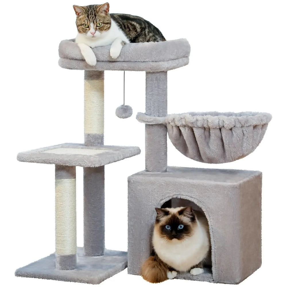 Cozy Cat Adventure Tower|Small Cat Tree Cat Tower Tektoty