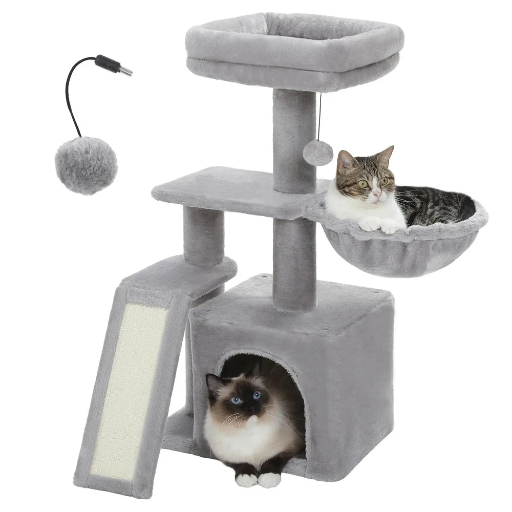 Cozy Cat Adventure Tower|Small Cat Tree Cat Tower Tektoty