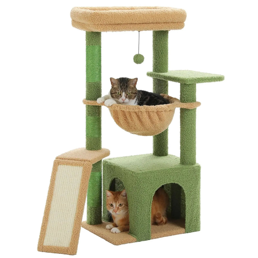 Cozy Cat Adventure Tower|Small Cat Tree Cat Tower Tektoty