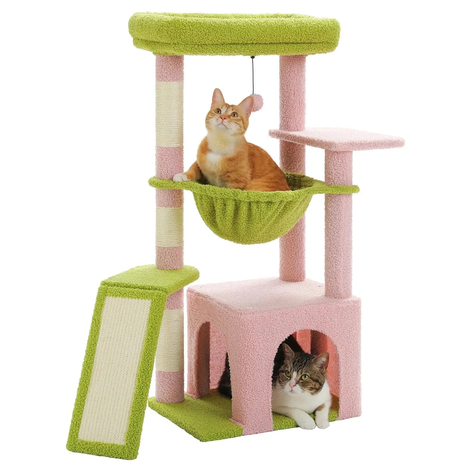 Cozy Cat Adventure Tower|Small Cat Tree Cat Tower Tektoty