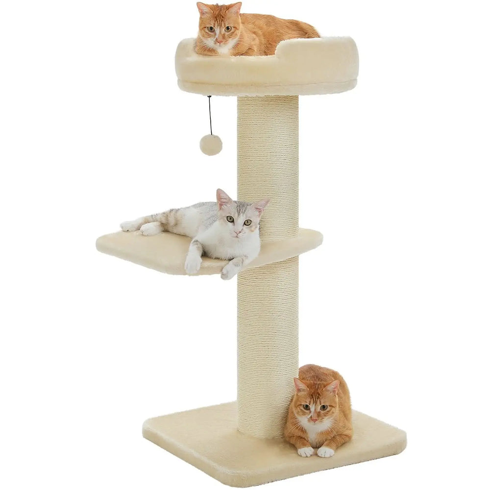 Multi-Level Cat Tree Tower with Scratching Posts & Cozy Perches – Modern Cat Furniture for Indoor Cats Tektoty