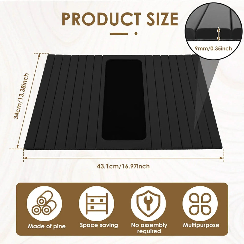 Bamboo Sofa Cup Holder Tray Tektoty