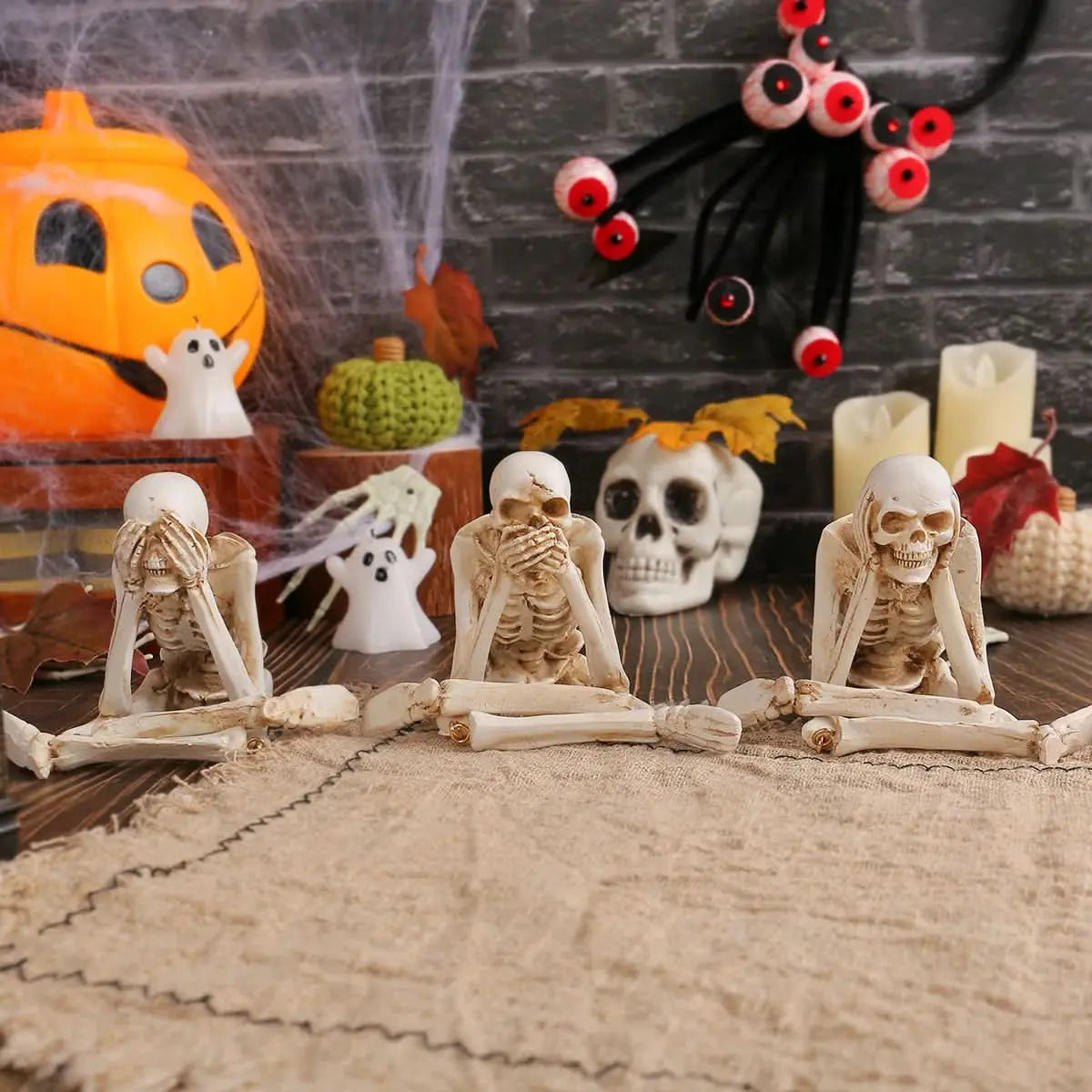 Spooky Skeleton Yard Decor  Halloween Decore Tektoty