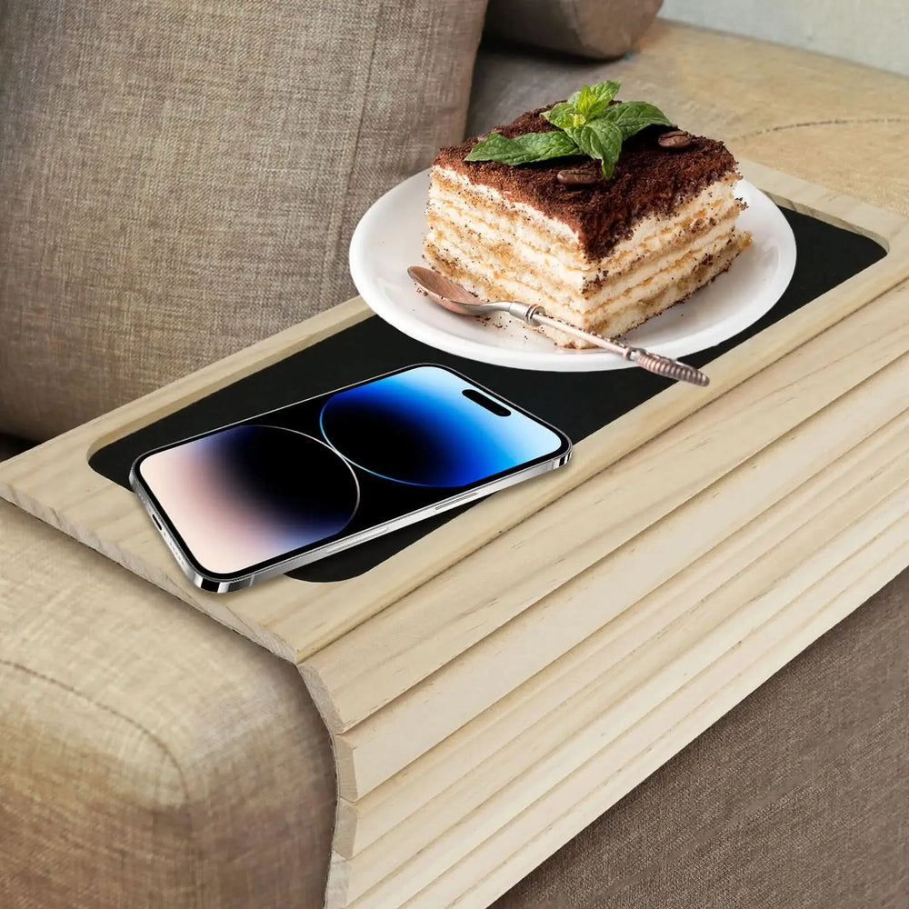 Bamboo Sofa Cup Holder Tray Tektoty