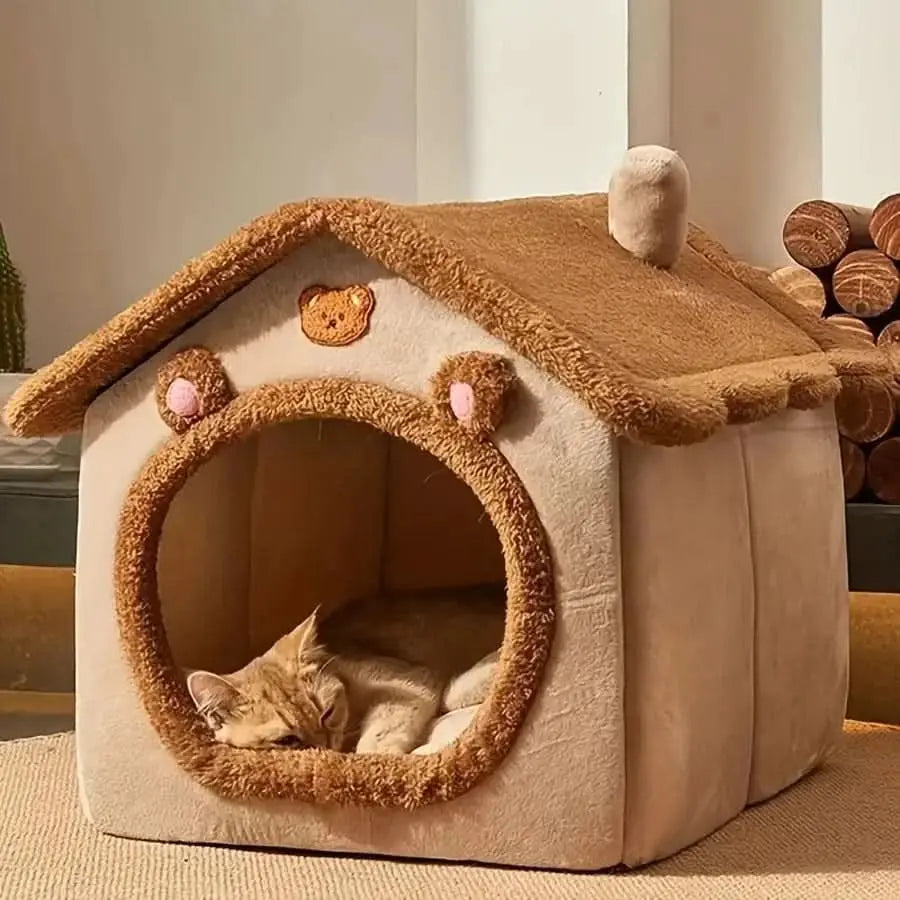 Cozy Foldable Pet Retreat Tektoty