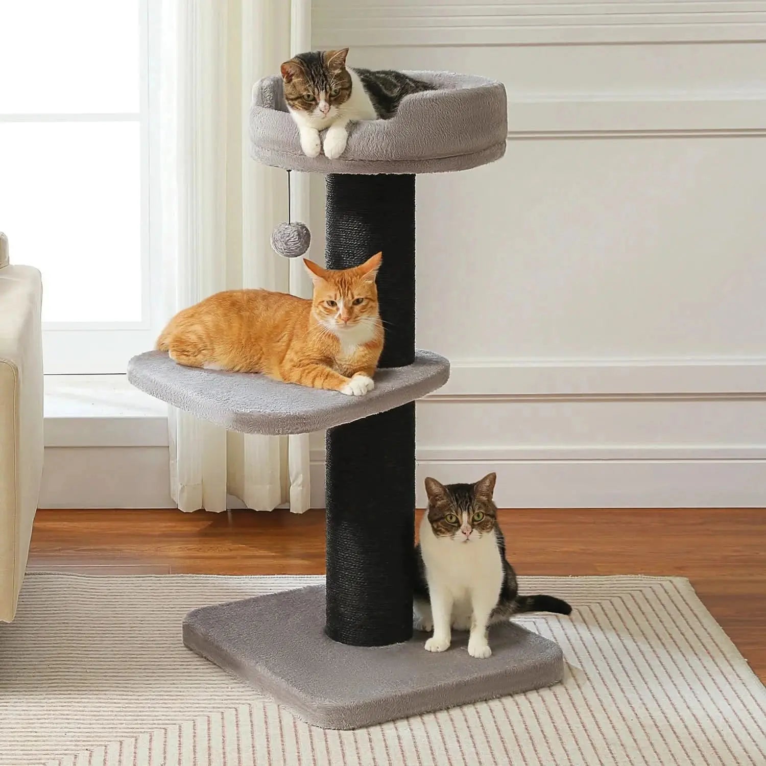Multi-Level Cat Tree Tower with Scratching Posts & Cozy Perches – Modern Cat Furniture for Indoor Cats Tektoty